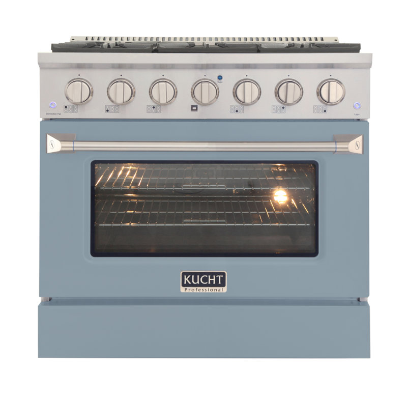 36" 5.2 Cu. Ft. Freestanding Gas, Natural Gas, Light Blue