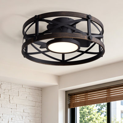 22''  Ceiling Fan with Dimmable LED Light and Remote Control