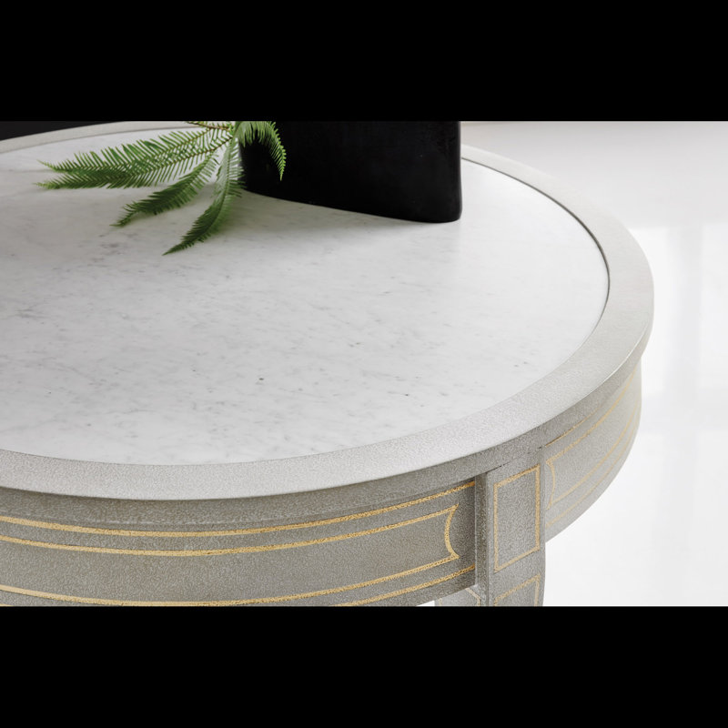 Modern History Marble End Table
