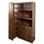 Armoire de cuisine avec étagère de rangement multi-fonctionnelle et multi-niveaux, armoire de rangement Farmhouse à 4 portes pour l'organisation de la cuisine et de la salle à manger