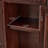 Dark-brown Solid Wood Shoe Storage Bench