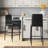 Waldman Upholstered Counter Stool with Metal Frame-1786892400