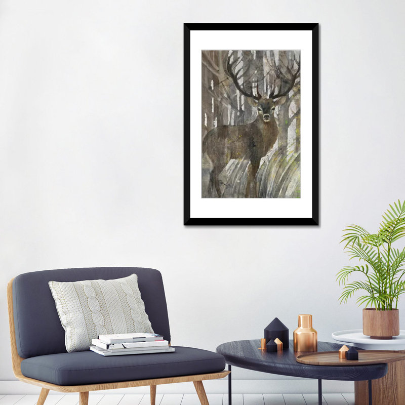 The Guardian, reproduction d'art sur toile tendue, H 24 po x l 16 po x P 1 po, Papier d'art encadré noir, Blanc