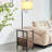 Gorbold 2 Drawers End Table Floor Lamp with Charging Board-620189489