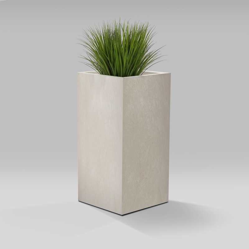 Heritage Planter Pot, Gray, 27.76" H x 13.19" W x 13.19" D