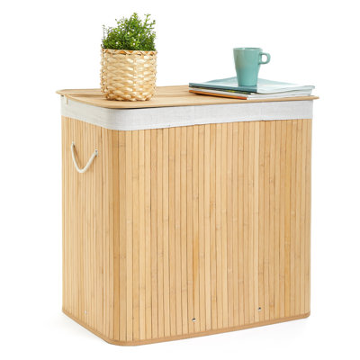 Bamboo Laundry Hamper with Handles