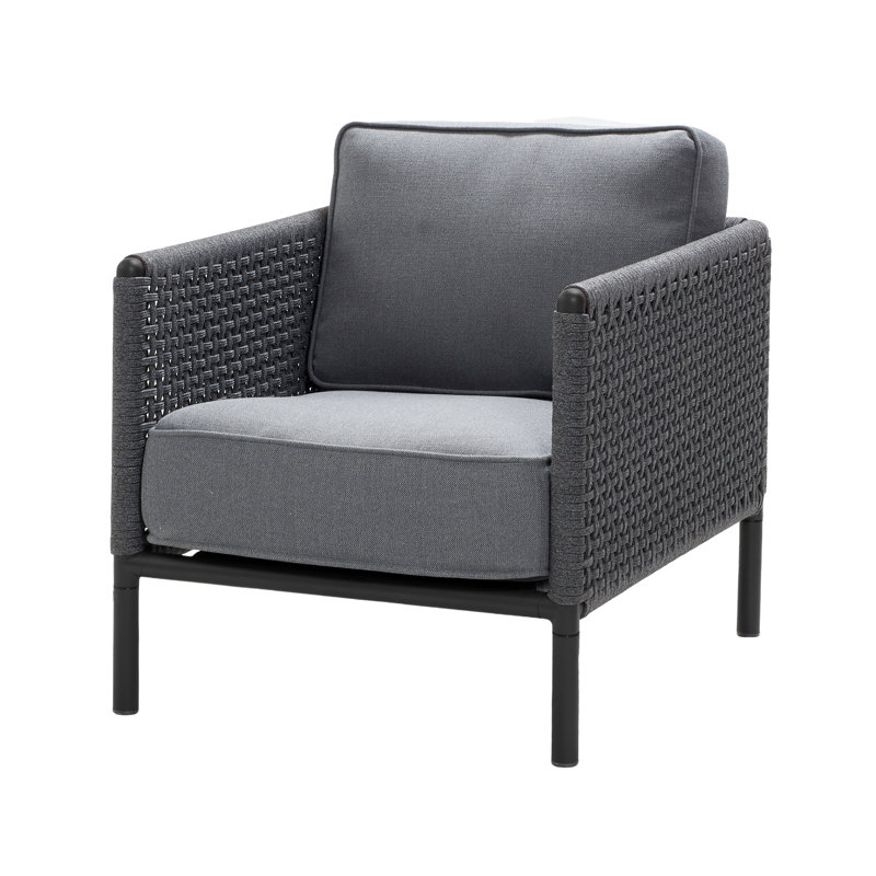 Encore Patio Chair with Cushions, Black