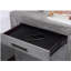 Table de chevet grise 1pc