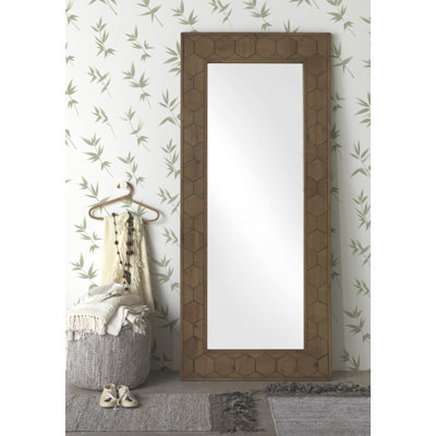 Jasper Wood Flat Wall Mirror