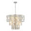 Lustre rond à 11 lumières avec cristal