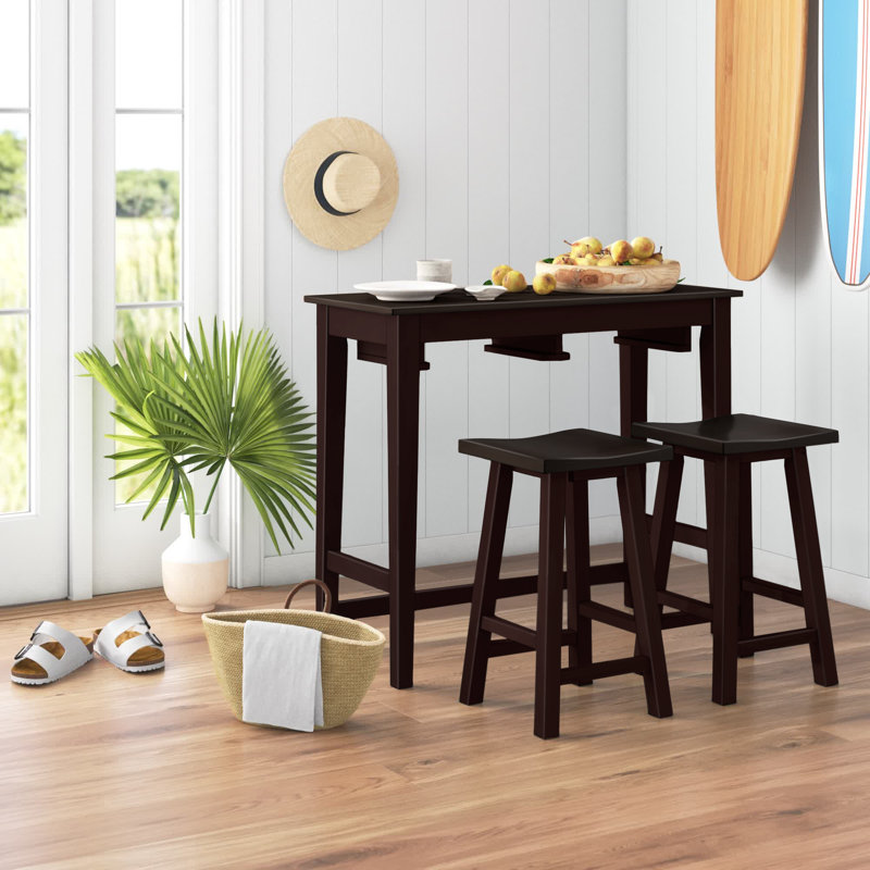 Arianna 2 - Person Four Leg Dining Set, Espresso