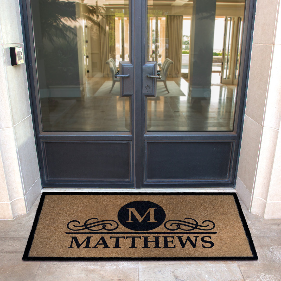 Boutwell Non-Slip Outdoor Doormat Canora Grey 