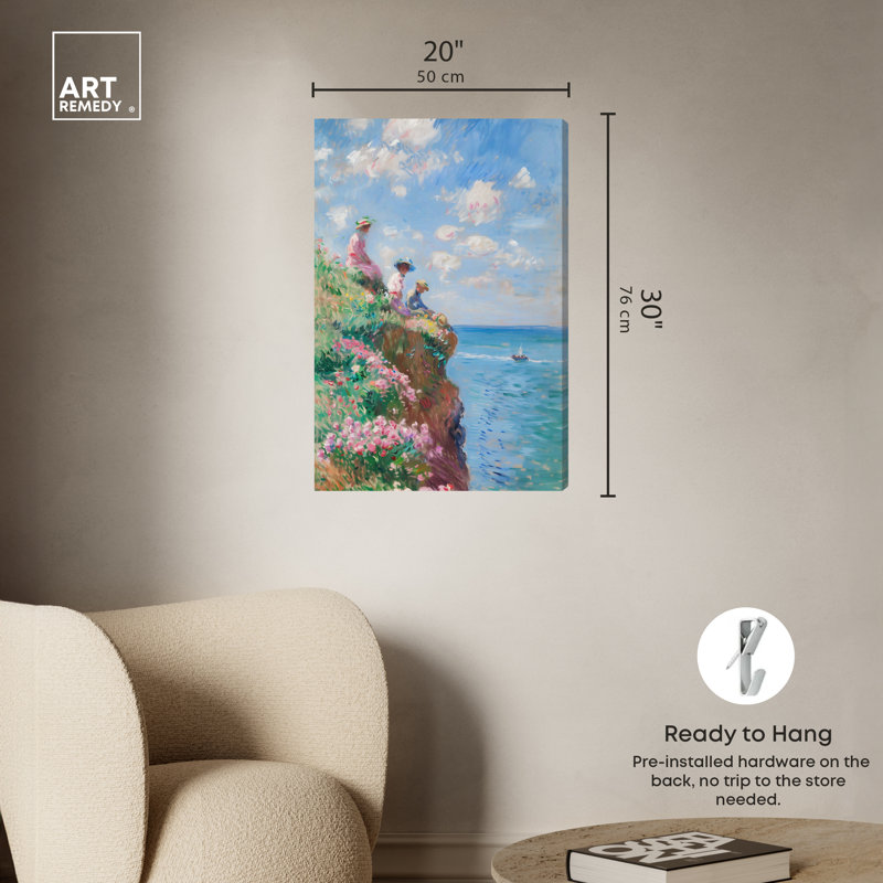 Impressionist Coastal Scene Canvas Art, 20" x 30", Gallery Wrapped