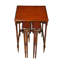 Tables gigognes hautes en acajou