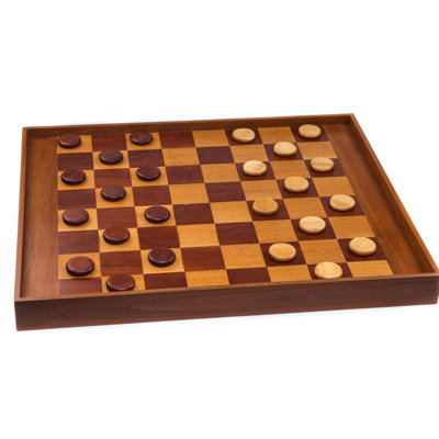 Ensemble de jeu de backgammon et de dames en teck