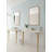 BOCCHI Lavita 19.69 " Fireclay Rectangular Bathroom Sink and Overflow Hole-90558730