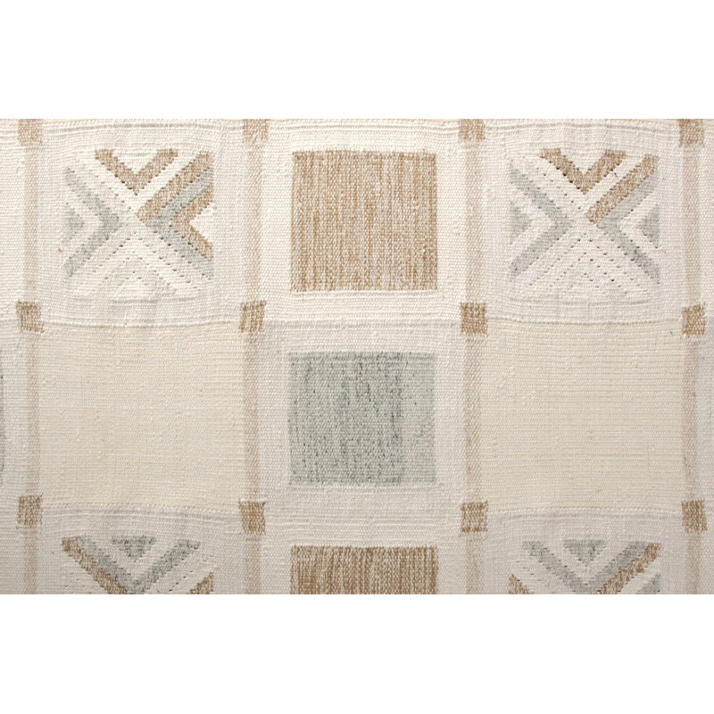 Scandinavian Wool Geometric Area Rug, Rectangle 5' x 8'