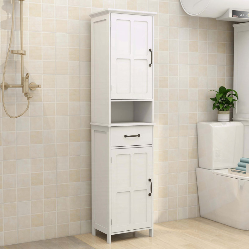 Armoire de rangement étroite à double porte