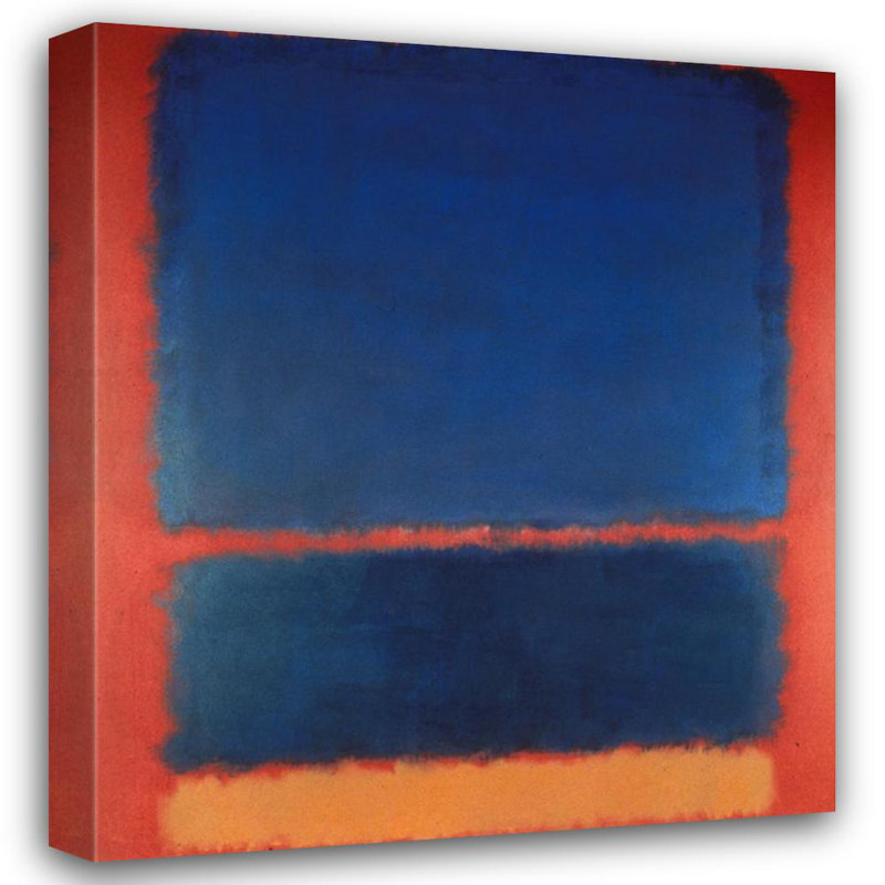 Blue, Orange, Red 1961, 32" H x 28" W