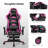 Ebern Designs Adjustable Reclining Ergonomic Swiveling PC & Racing Game Chair with Footrest-426508212