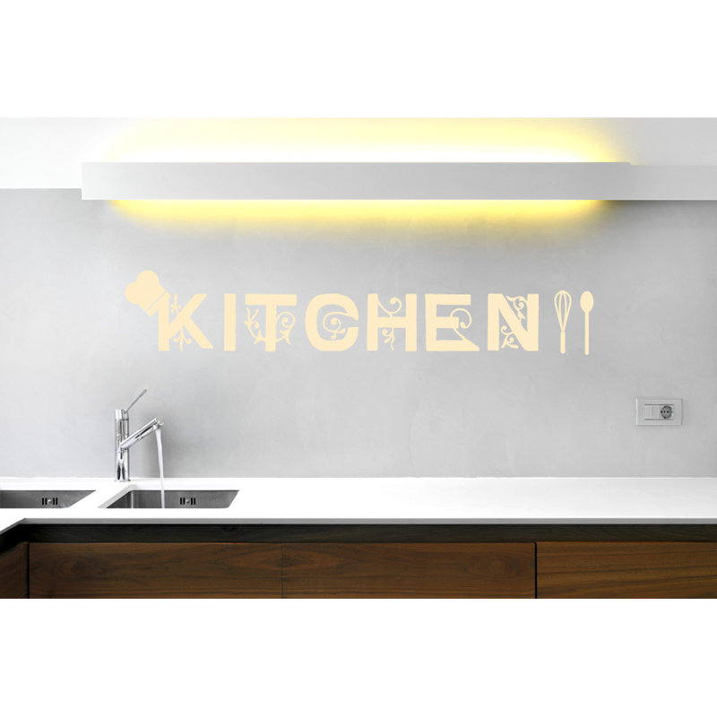 Food & Beverage Wall Decal, Beige, Medium