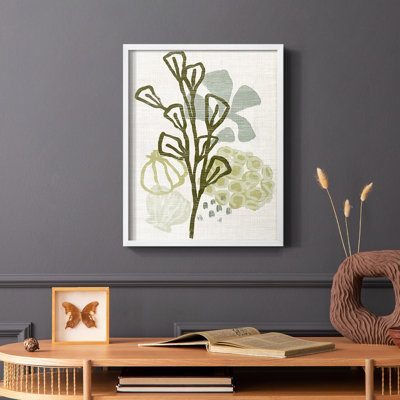 Coral Blockprint II  Framed Print - Solid Wood
