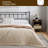 Metal King Size Headboard, Adjustable Height, King Headboard Only for Bedroom, Rustic Farmhouse Style, Attach Frame, Easy Assembly, Black-1171318200-1171318204