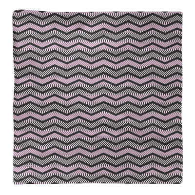 Serviette en coton à chevrons ondulés Stephenie