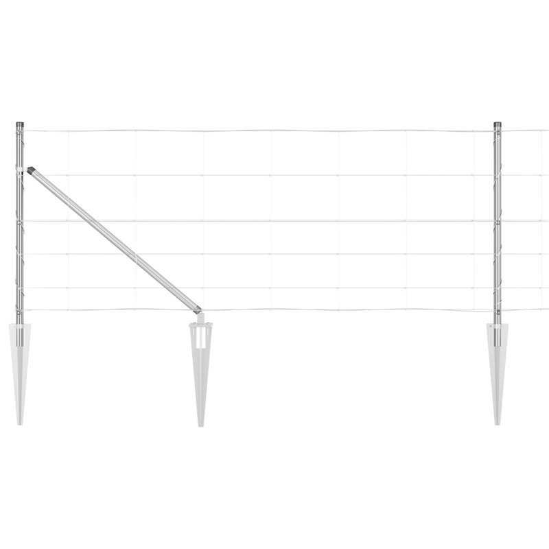 Galvanised Steel Fence Panels, 80cm H x 2500cm W