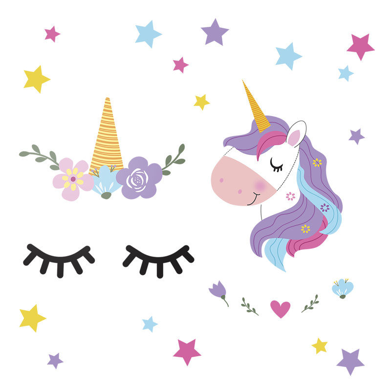 Sleepy Unicorns Kids Wall Sticker