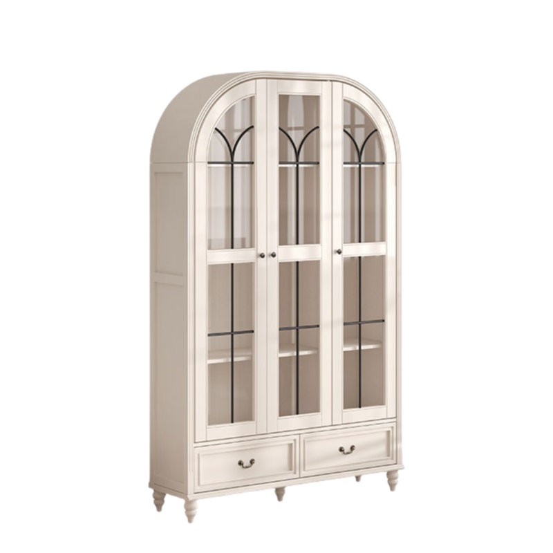 Bibliothèque arquée, (4 tablettes) H 70,87 po x l 57,87 po x P 15,75 po