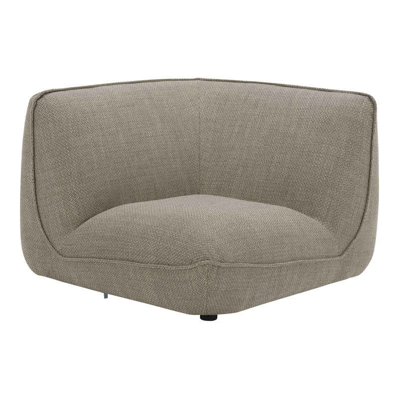 Fauteuil de chambre rembourré Douglass, Tissage de pierre ponce mouchetée