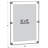 Floating Acrylic Wall Frame with Stand Off Caps: 24" x 36" Graphic Size, Overall Frame Size: 28" x 40"