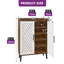 20 Pair 5 Tier Shoe Storage Cabinet with Doors-946692837