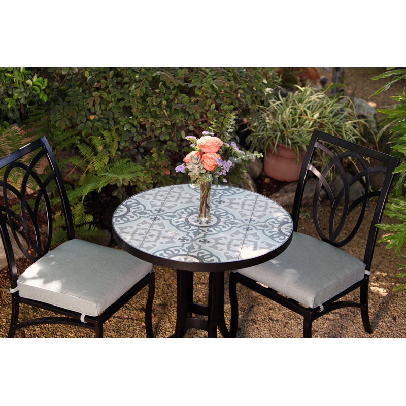 Outdoor Round Dining Table, Urban Shift, Carbon Black