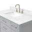 Ensemble de meuble-lavabo à simple cuve à quartz 4 carreaux Abbate avec quartz blanc de Carrare Abbate-1970924463-2007054606