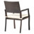 2Pcs Island Outdoor Seating Chairs - Brown With Cushioned, Water- Seats For Comfort Area Dining Comfortable Waterproof Cushion,