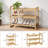 2‑Tier Bamboo Expandable Stackable Shoe Rack-144879452
