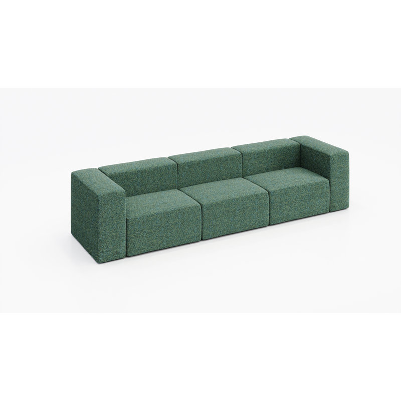 Canapé pour 3 personnes - tissu, Paon
