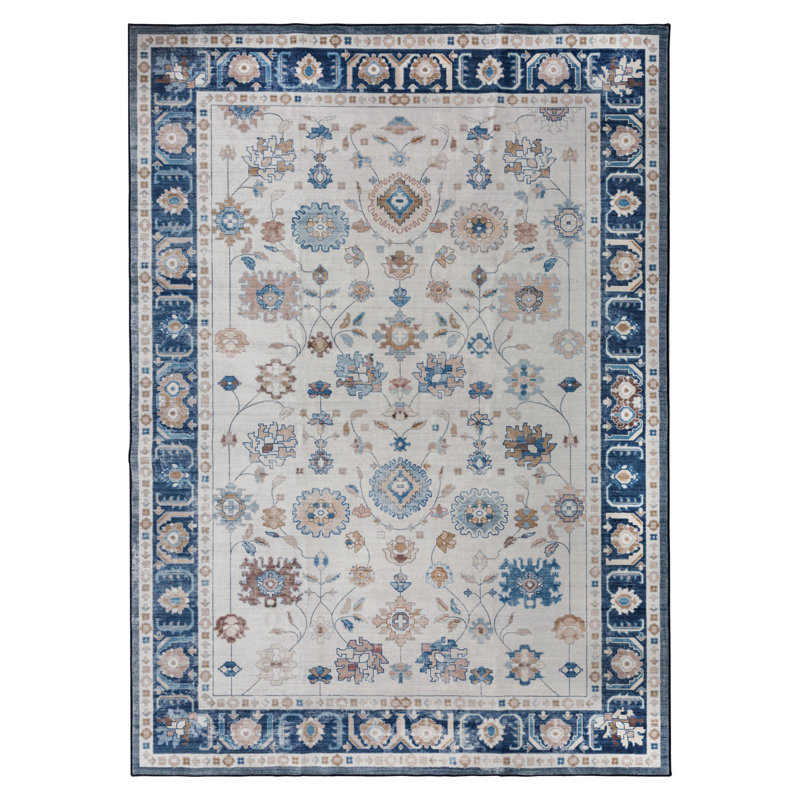Tapis lavable à la machine LENORE, Rectangle 5 pi x 7 pi