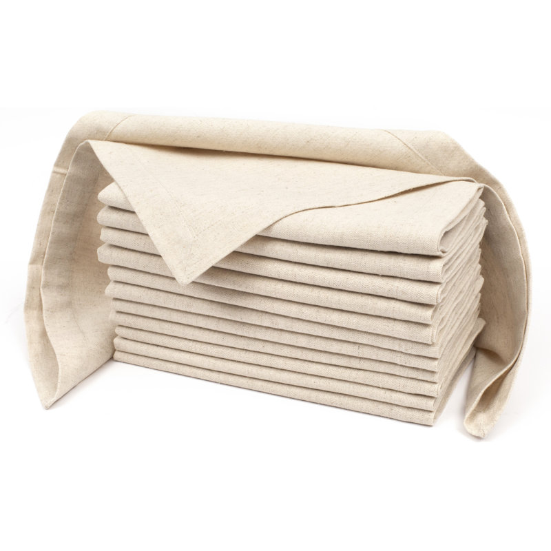 Linen Flax Cotton Cloth Dinner Napkins (18x18)