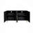 Trin Modern Lacquer Accent Cabinet with 4 Glass Doors – Adjustable Shelves Buffet Sideboard for Living Room, Dining Room, Entryway-1906473560