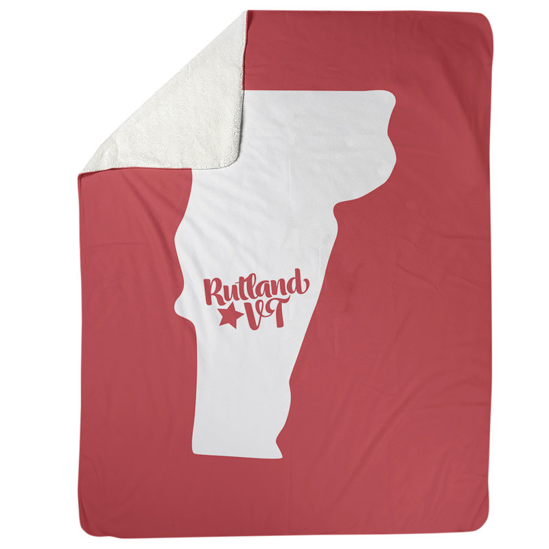 Jeté rutland vermont polaire, Rouge, l 52,5 po x L 62,5 po
