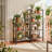 3 Tiers Bookshelf, Classical Book Shelf, Tall Display Shelves In Living Room/Home/Office, Storage Organizer For Cds/Books/Movies-1446045806