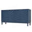 Buffet élégant avec portes à motif ondulé, armoire d'appoint-2007428742