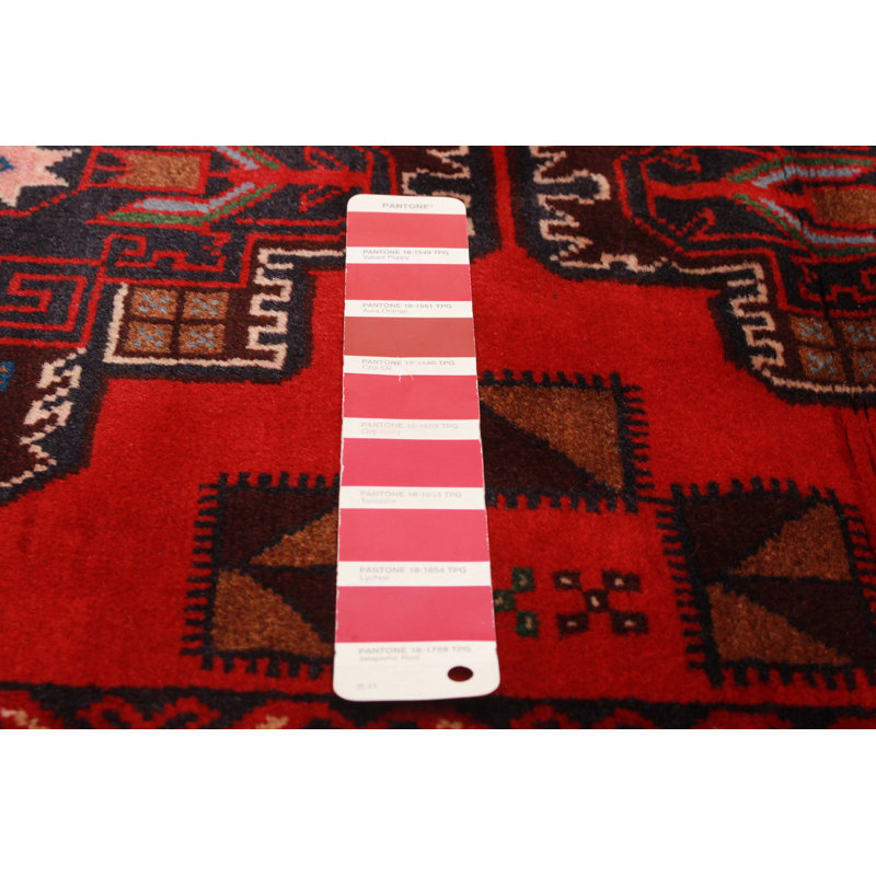 Tapis rouge Teimani 3 pi 0 po x 4 pi 11 po
