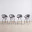 Upholstered Bar Stool with Iron Frame-1546687025-1546687030