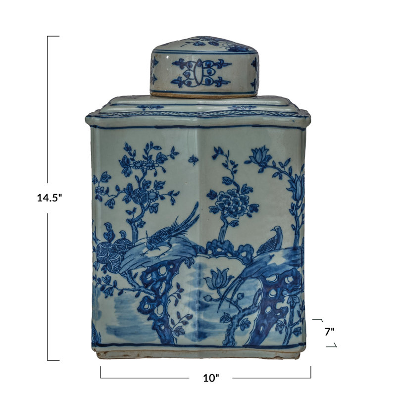 Pot à gingembre rétro en porcelaine