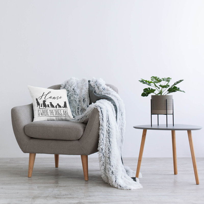 Housse et insert de coussin décoratif carré en polyester 