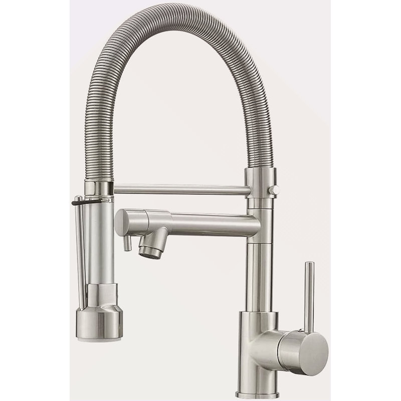 Robinet de cuisine de style commercial avec douchette rétractable, robinet de cuisine commercial, robinet de cuisine à ressort, robinet d'évier de cuisine